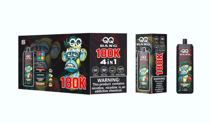 Acevape Qq Bang 180,000 Puffs 4-in-1 Product Image 019 EU Warehouse Disposable Vape Device