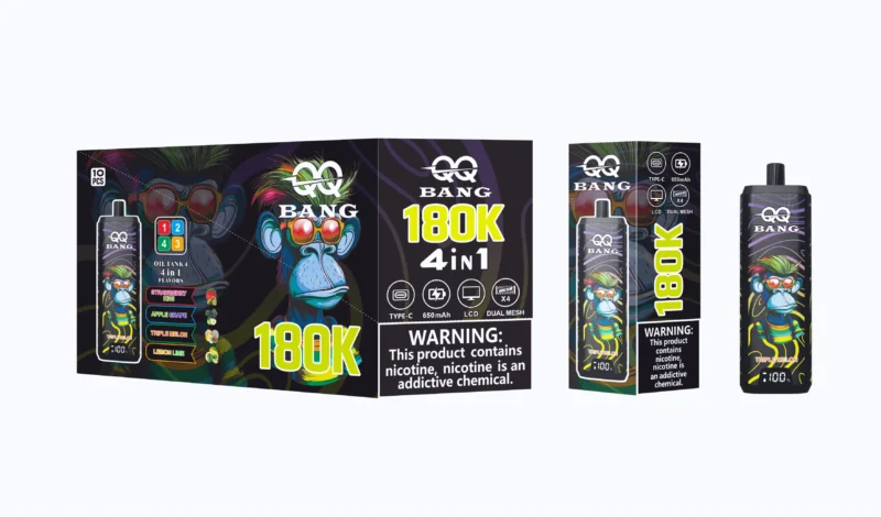 Acevape Qq Bang 180,000 Puffs 4-in-1 Product Image 022 EU Stock Disposable Vape Device