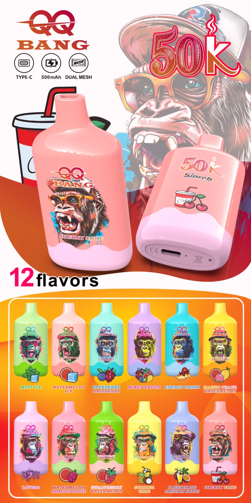 Acevape Qq Bang 50000 Zuege Produktbild 008 Eu Lager Disposable Vape Device
