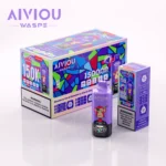 Acevape Waspe Aiviou 150,000 Puffs 6-in-1 150k Vape Blueberry Ice Strawberry Kiwi Cherry Product Image 053 EU Stock Disposable