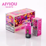 Acevape Waspe Aiviou 150,000 Puffs 6-in-1 150k Vape Strawberry Watermelon Bubble Gum Sour Mango Ice Strawberry T Product Details