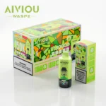 Acevape Waspe Aiviou 150,000 Puffs 6-in-1 150k Vape Melon, Passion Fruit, Blackberry, Ice, Apple, Kiwi Product Image 063 In Stock in the EU