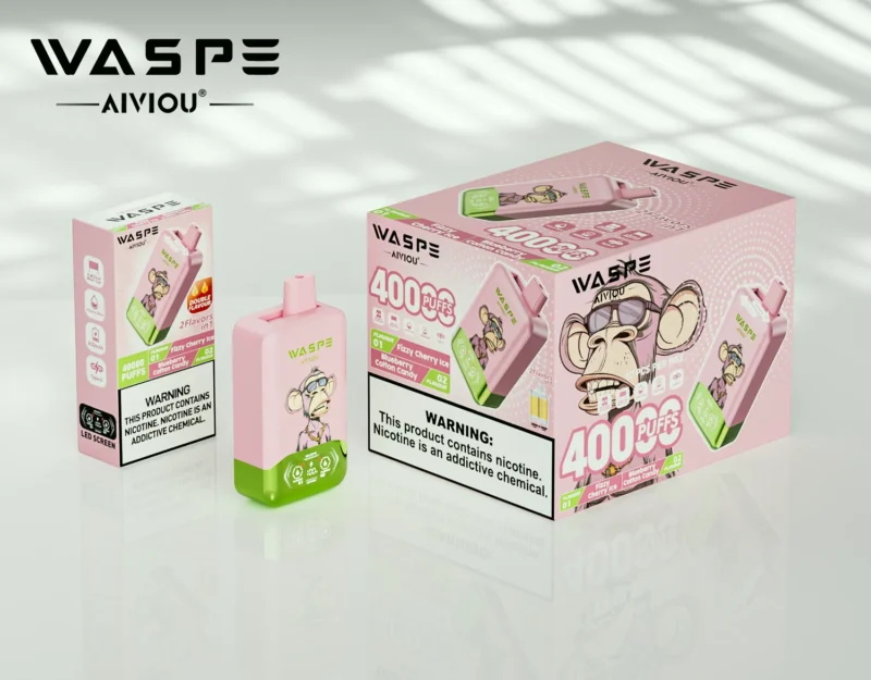 Acevape Waspe Aiviou 40000 Zuege 2 In 1 40k Vape Fizzy Kirsche Eis Blaubeere Zuckerwatte Produktbild 013 Eu Lager Dispos