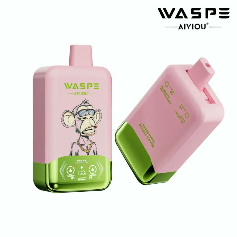 Acevape Waspe Aiviou 40000 Zuege 2 In 1 40k Vape Fizzy Kirsche Eis Blaubeere Zuckerwatte Produktbild 014 Eu Lager Dispos
