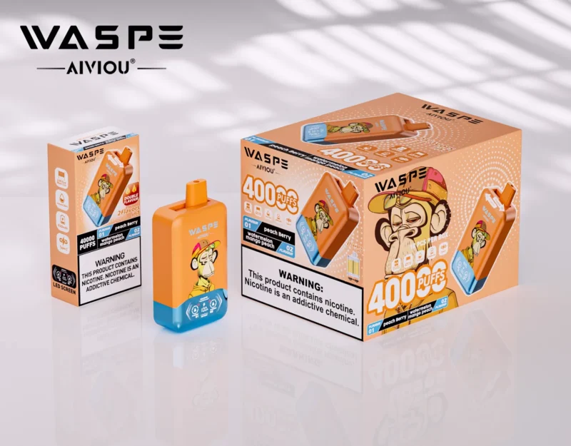 Acevape Waspe Aiviou 40000 Zuege 2 In 1 40k Vape Pfirsich Beere Wassermelone Mango Produktbild 026 Eu Lager Disposable D