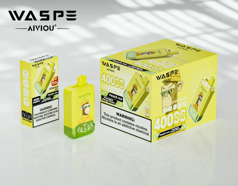 Acevape Waspe Aiviou 40000 Zuege 2 In 1 40k Vape Pfirsich Eis Ananas Mango Produktbild 028 Eu Lager Disposable Device
