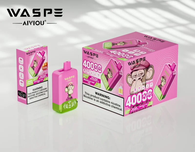 Acevape Waspe Aiviou 40000 Zuege 2 In 1 40k Vape Red Bull Strawberry Schwarze Johannisbeere Eis Produktbild 035 Eu Lager