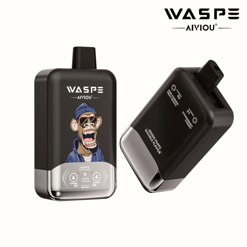 Acevape Waspe Aiviou 40000 Zuege 2 In 1 40k Vape Strawberry Cherry Kiwi Passionsfrucht Produktbild 044 Eu Lager Disposab