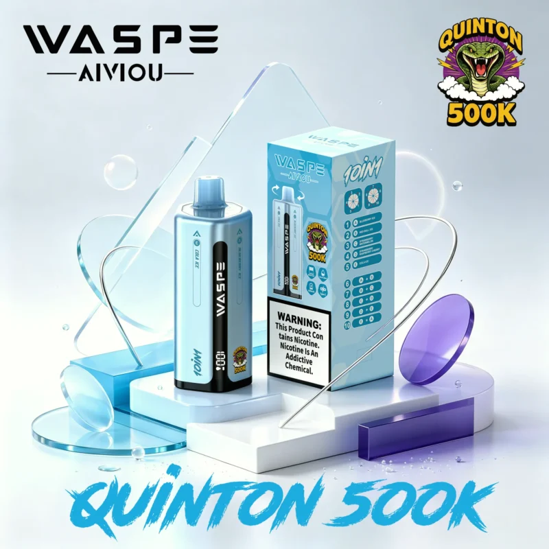 Acevape Waspe Quinton 500000 Zuege 10 In 1 500k Vape Device And Packaging Hero Produktbild 058 Eu Lager