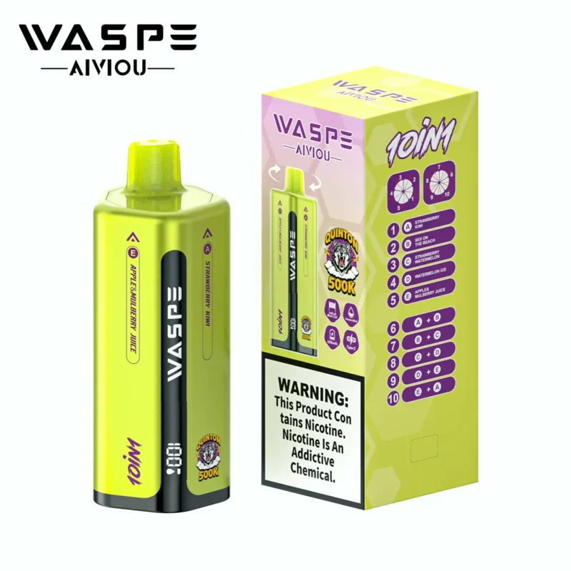 Acevape Waspe Quinton 500000 Zuege 10 In 1 500k Vape Group 5 Erdbeere Kiwi Wassermelone Produktansicht Produktbild 071 E