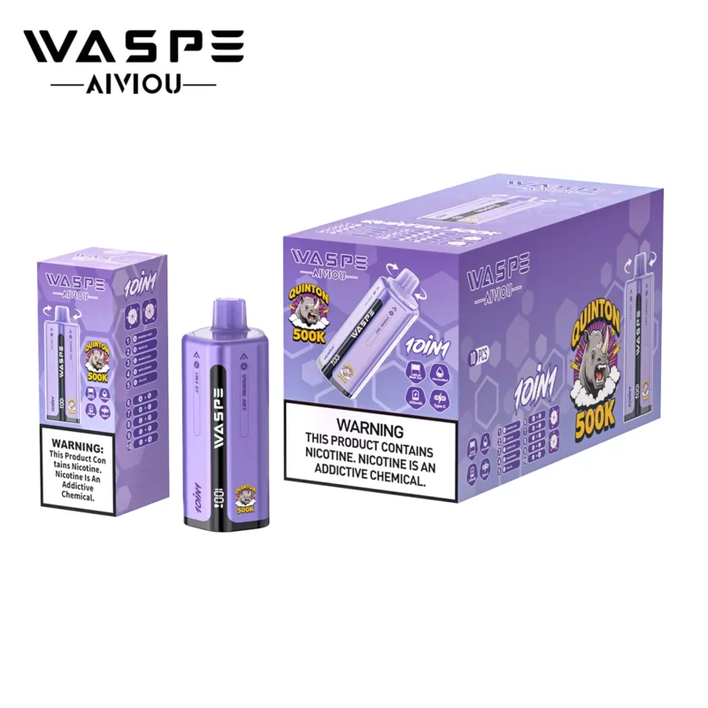 Acevape Waspe Quinton 500000 Zuege 10 In 1 500k Vape Group 6 Sparkling Juice Grape Orange Produktansicht Produktbild 075