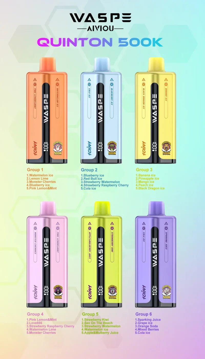 Acevape Waspe Quinton 500000 Zuege 10 In 1 500k Vape Group List Produktbild 077 Eu Lager Disposable Device