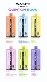 Acevape Waspe Quinton 500000 Zuege 10 In 1 500k Vape Six Color Options Chart Produktbild 080 Eu Lager Disposable Device
